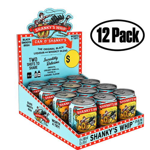 Shanky's Whip – Double Shot Cans of Original  (12 pack x 100 ml)