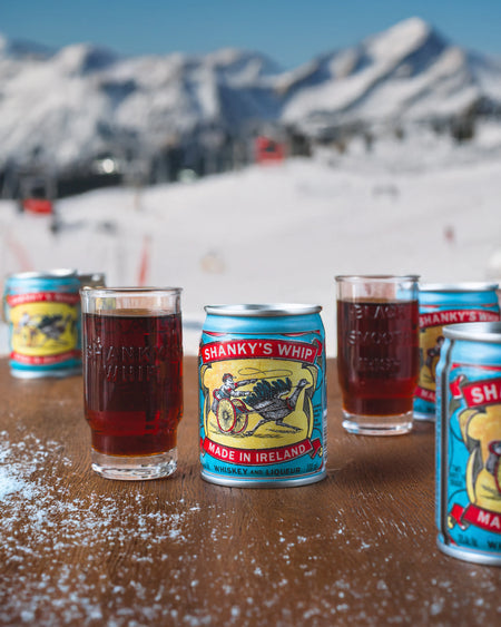 Shanky's Whip can and shots at the ski resort