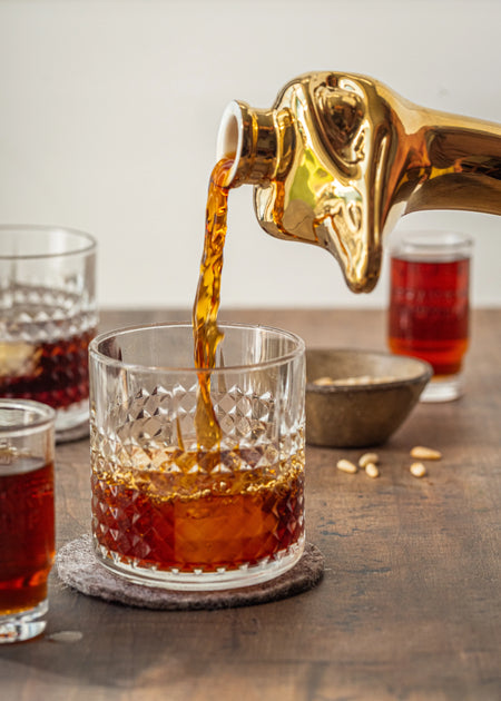 Pouring Golden Ostrich
